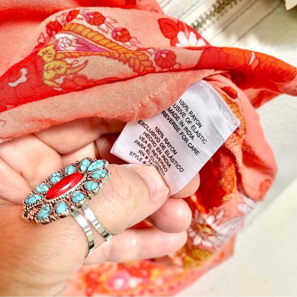 Anthropologie Patrons Of Peace off the shoulder tunic/mini dress w prairie vibe - Picture 7 of 10